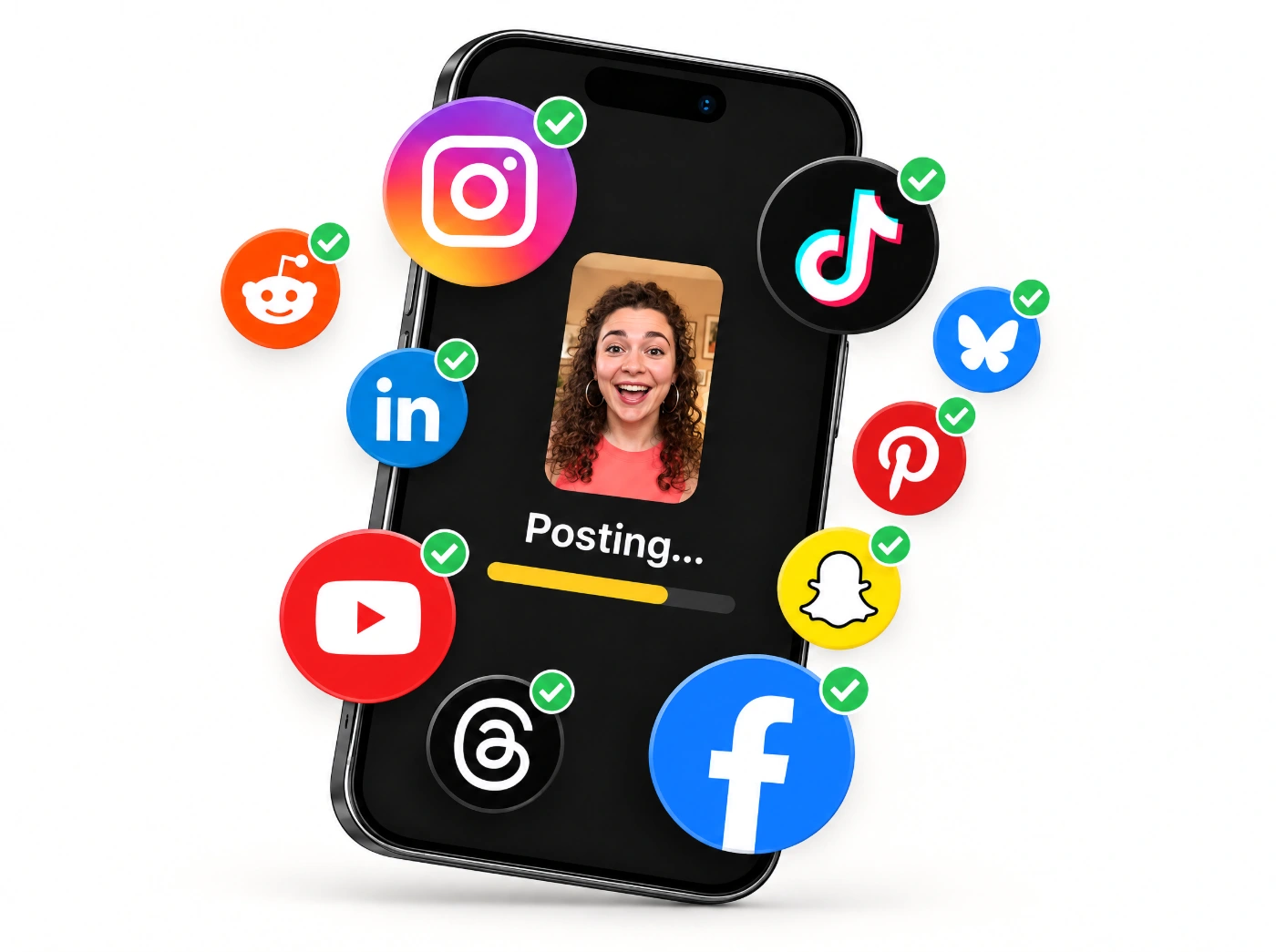 One video posting to 12 social media platforms at once